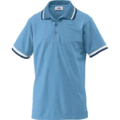Umpire Shirt Adult, Columbia Blue With White And Navy