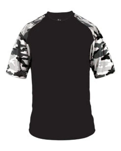 BADGER Camo Baseball Tee Youth (Various Colors)
