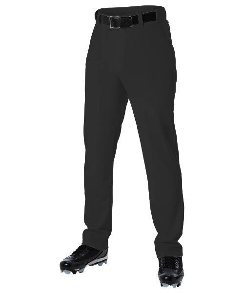 Alleson Open Bottom Baseball Pant Black 3 Alleson Open Bottom Baseball Pant Black