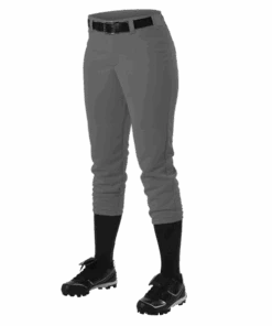 Alleson Fastpitch Charcoal Pants With Belt Loops