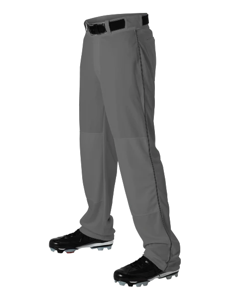 Alleson Baseball Charcoal Pants With Braid (Various Colors),Youth And Adult Sizes 3 Alleson Baseball Charcoal Pants With Braid (Various Colors),Youth And Adult Sizes