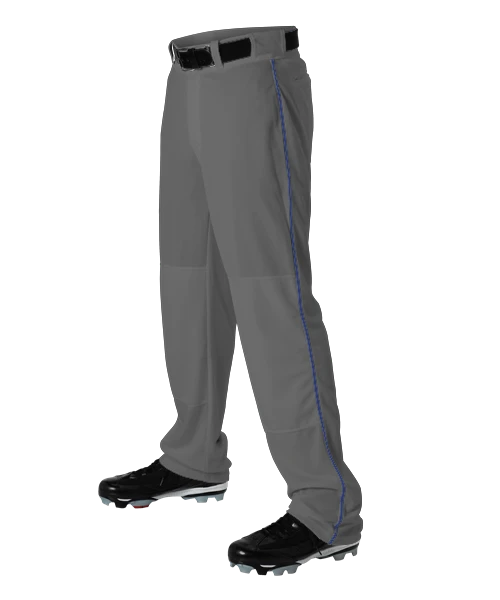 Alleson Baseball Charcoal Pants With Braid (Various Colors),Youth And Adult Sizes 5 Alleson Baseball Charcoal Pants With Braid (Various Colors),Youth And Adult Sizes - Image 3