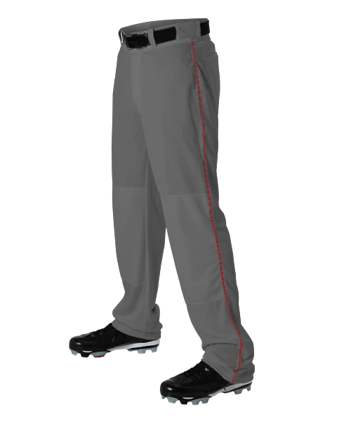 Alleson Baseball Charcoal Pants With Braid (Various Colors),Youth And Adult Sizes 6 Alleson Baseball Charcoal Pants With Braid (Various Colors),Youth And Adult Sizes - Image 4