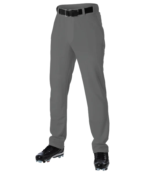 Alleson Open Bottom Baseball Pant Charcoal 3 Alleson Open Bottom Baseball Pant Charcoal