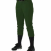 Alleson Fastpitch Dark Green Pants With Belt Loops -Baseball Equipment Store DG