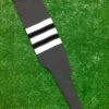 Baseball Stirrups 9" Charcoal Gray With White Black And Charcoal Gray Stripes -Baseball Equipment Store FullSizeRender