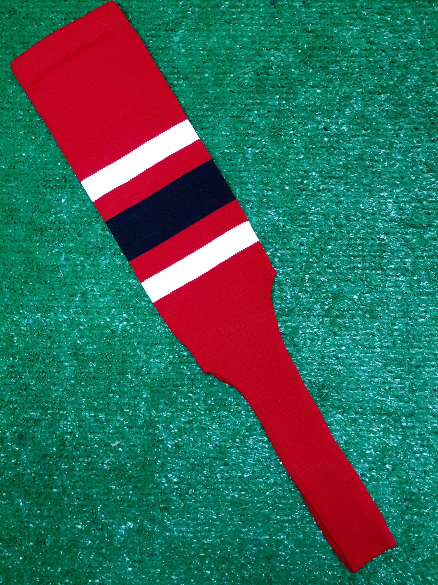 Baseball Stirrups 4" Or 6" Red With Thin White Thick Black Thin White Stripes 3 Baseball Stirrups 4" Or 6" Red With Thin White Thick Black Thin White Stripes