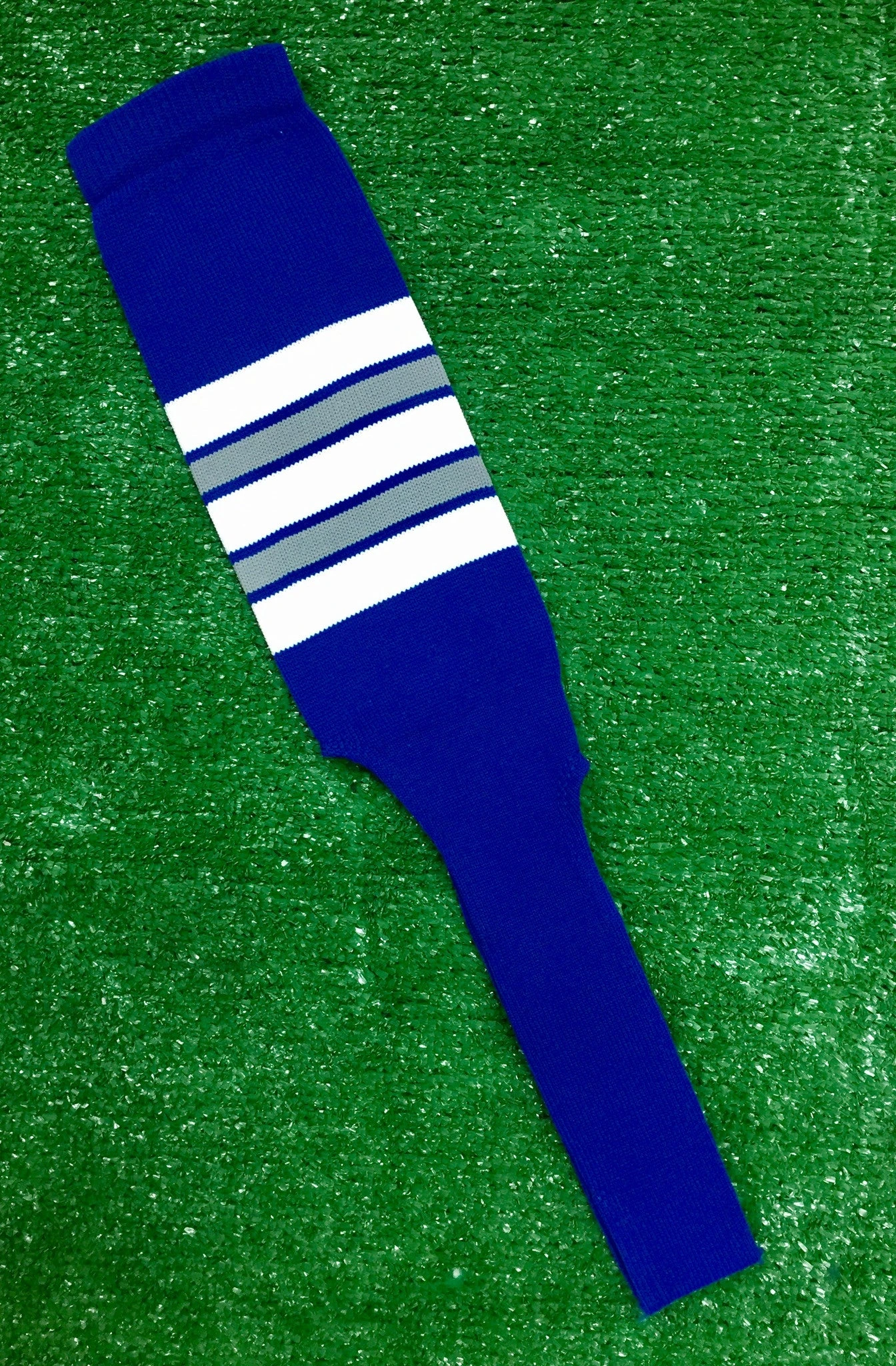 Baseball Stirrups 8" Royal Blue With Gray White And Royal Stripes 3 Baseball Stirrups 8" Royal Blue With Gray White And Royal Stripes