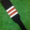 Baseball Stirrups 8" Black With White Orange And Black Stripes 1 Baseball Stirrups 8" Black With White Orange And Black Stripes -Baseball Equipment Store FullSizeRender 166