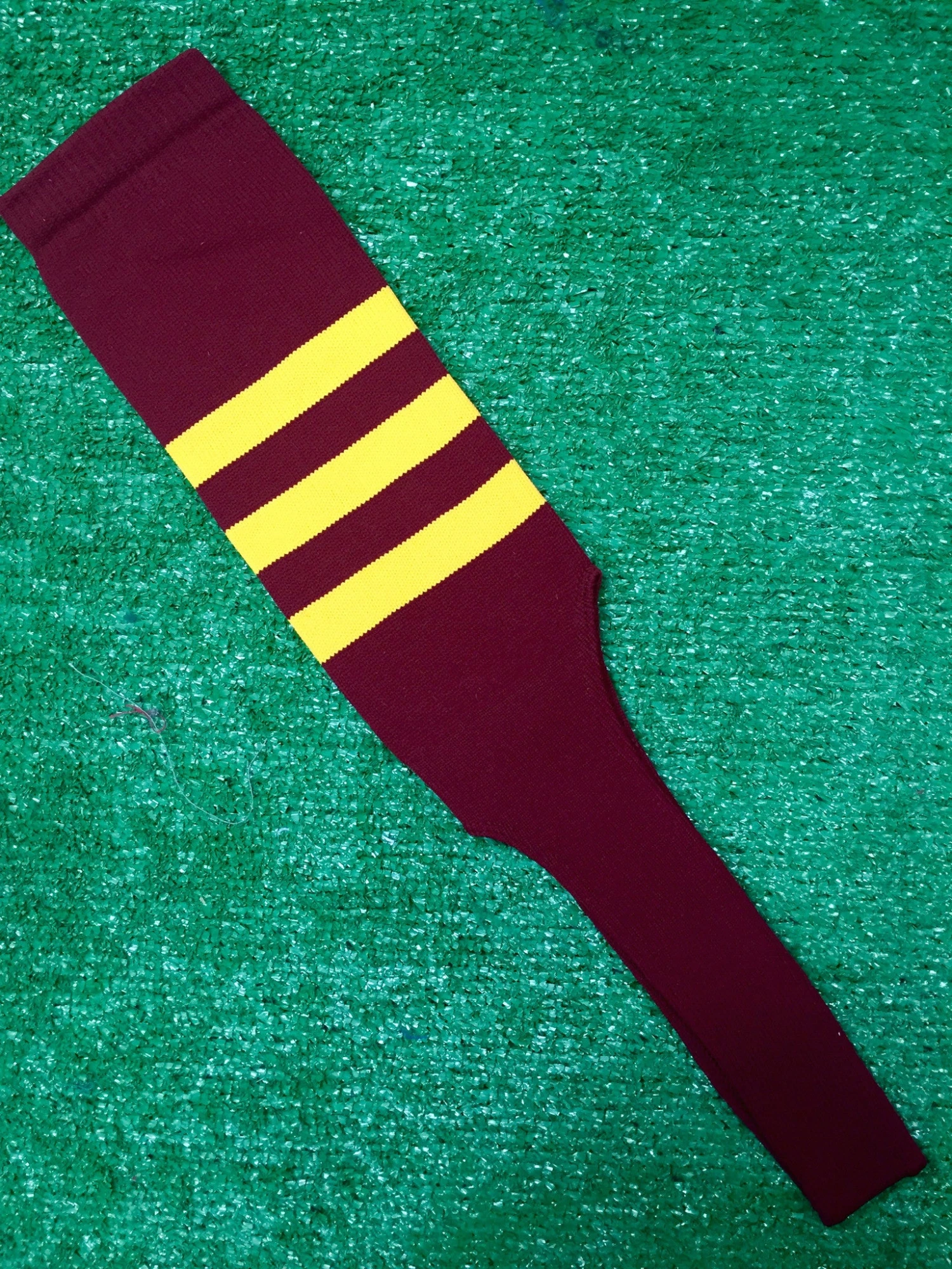 Baseball Stirrups 8" Cardinal With Three Gold Stripes 3 Baseball Stirrups 8" Cardinal With Three Gold Stripes