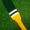 Baseball Stirrups 8" Dark Green With Two White Stripes Gold Bottom 1 Baseball Stirrups 8" Dark Green With Two White Stripes Gold Bottom -Baseball Equipment Store FullSizeRender 171