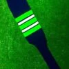 Baseball Stirrups 8" Navy Blue With Neon Green White And Navy Stripes