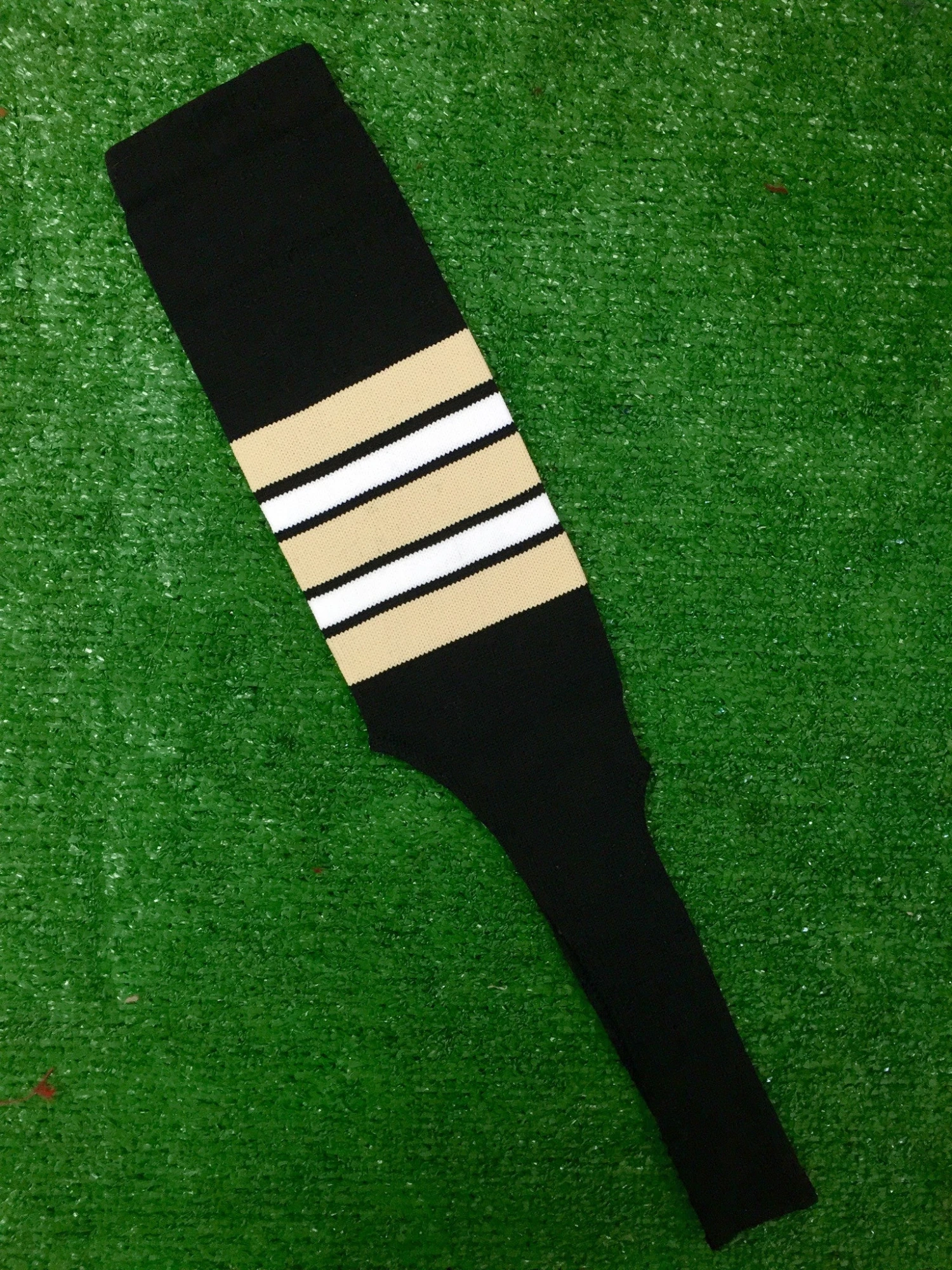 Baseball Stirrups 6" Or 8" Black With Vegas Gold White And Black Stripes 3 Baseball Stirrups 6" Or 8" Black With Vegas Gold White And Black Stripes