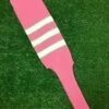 Baseball Stirrups 8" Pink (Light Pink) With White Stripes Trimmed With Gray 1 Baseball Stirrups 8" Pink (Light Pink) With White Stripes Trimmed With Gray -Baseball Equipment Store FullSizeRender 239