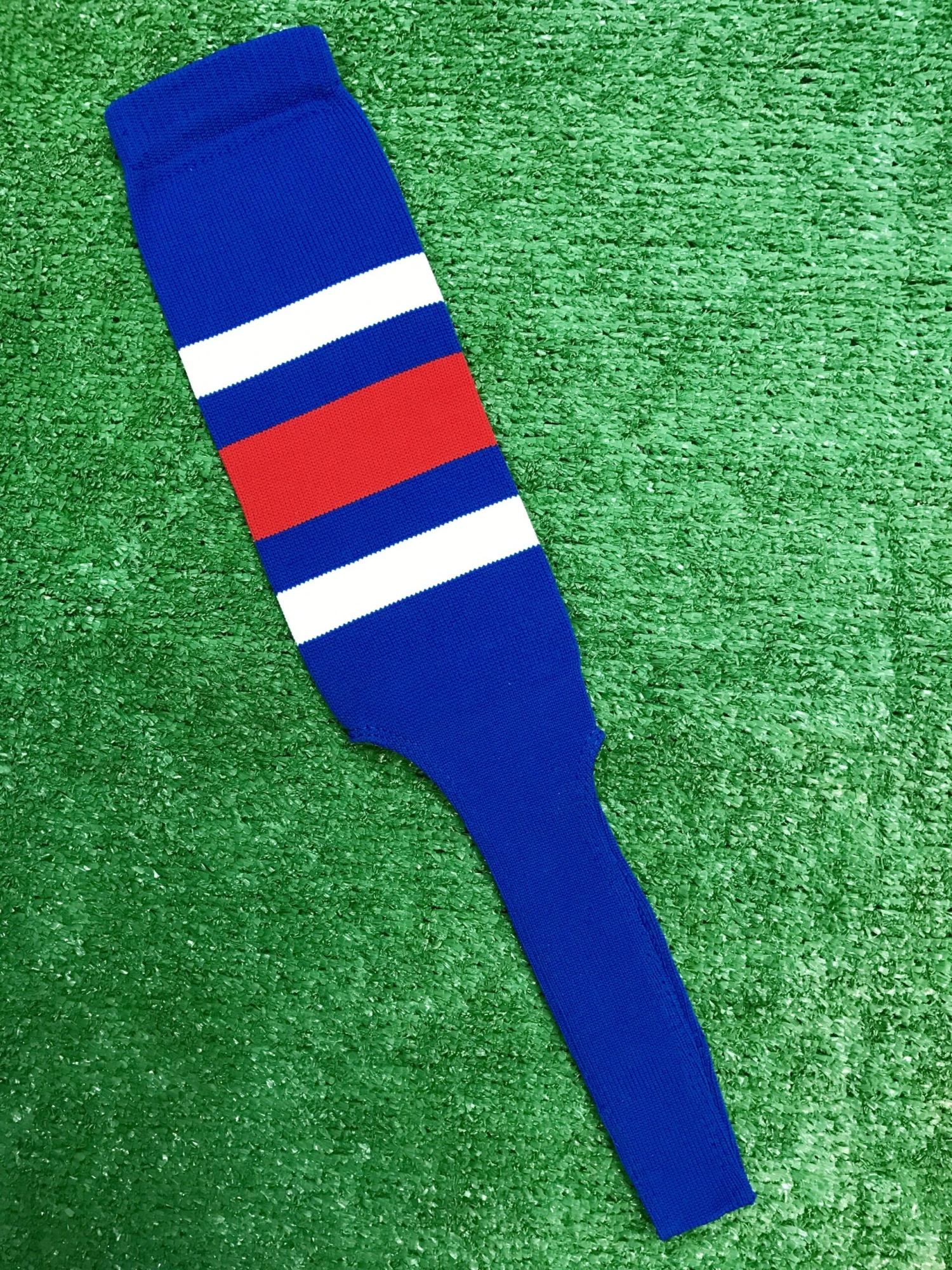 Baseball Stirrups 8" Royal Blue With Thin White Thick Red Thin White Stripes 3 Baseball Stirrups 8" Royal Blue With Thin White Thick Red Thin White Stripes