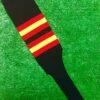 Baseball Stirrups 8" Black With Red And Gold Stripes 2 Baseball Stirrups 8" Black With Red And Gold Stripes -Baseball Equipment Store FullSizeRender 24
