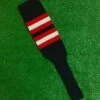Baseball Stirrups 8" Black With Red And Gray Stripes -Baseball Equipment Store FullSizeRender 249