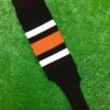 Baseball Stirrups 8" Black With Thin White Thick Orange Thin White Stripes -Baseball Equipment Store FullSizeRender 278