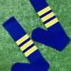 Baseball Full Length Royal Blue Sock With Three Gold Stripes With White Trim 2 Baseball Full Length Royal Blue Sock With Three Gold Stripes With White Trim -Baseball Equipment Store FullSizeRender 29