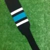 Baseball Stirrups 6" Or 8" Black With Thin White Thick Teal Thin White Stripes 2 Baseball Stirrups 6" Or 8" Black With Thin White Thick Teal Thin White Stripes -Baseball Equipment Store FullSizeRender 296
