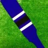 Baseball Stirrups 6" Purple With Thin White Thick Black Thin White Stripes -Baseball Equipment Store FullSizeRender 30