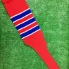 Baseball Stirrups 4" Or 8" Red With Royal Blue Stripes Trimmed With White 1 Baseball Stirrups 4" Or 8" Red With Royal Blue Stripes Trimmed With White -Baseball Equipment Store FullSizeRender 307