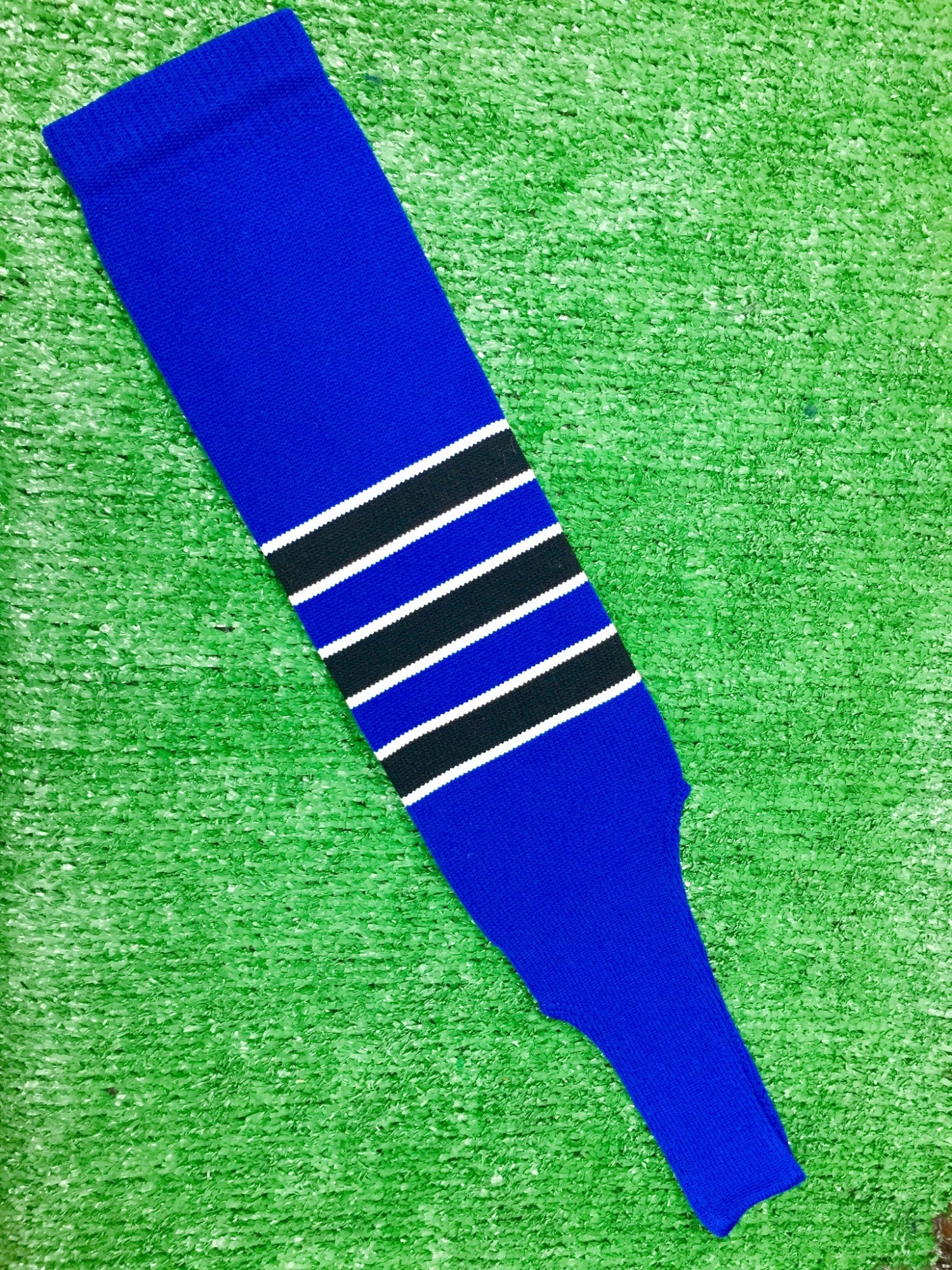 Baseball Stirrups 6" Royal Blue With Black Stripes Trimmed With White 3 Baseball Stirrups 6" Royal Blue With Black Stripes Trimmed With White