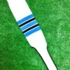 Baseball Stirrups 9" White With Columbia Blue Black And White Stripes 2 Baseball Stirrups 9" White With Columbia Blue Black And White Stripes -Baseball Equipment Store FullSizeRender 44