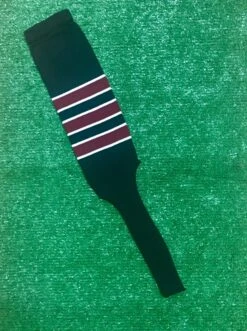 Baseball Stirrups 8" Black With Cardinal Stripes Trimmed With White