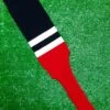 Baseball Stirrups 8" Black With Two White Stripes Red Bottom 1 Baseball Stirrups 8" Black With Two White Stripes Red Bottom -Baseball Equipment Store FullSizeRender 57