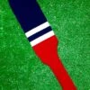 Baseball Stirrups 8" Navy Blue With Two White Stripes Red Bottom -Baseball Equipment Store FullSizeRender 59