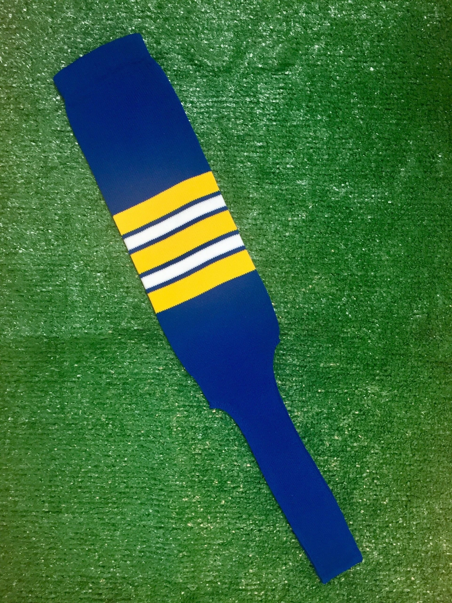 Baseball Stirrups 8" Royal Blue With Gold White And Royal Stripes 3 Baseball Stirrups 8" Royal Blue With Gold White And Royal Stripes
