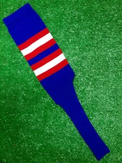 Baseball Stirrups 8" Royal Blue With Red And White Stripes