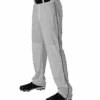 Alleson Baseball Gray Pants With Braid (Various Colors), Youth And Adult Sizes -Baseball Equipment Store GRBK