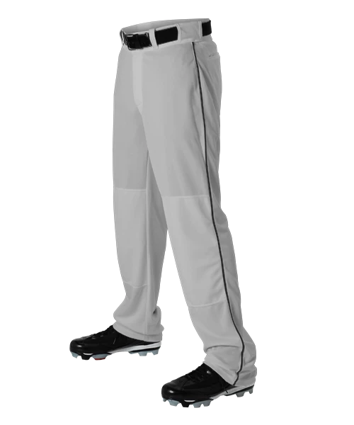 Alleson Baseball Gray Pants With Braid (Various Colors), Youth And Adult Sizes 3 Alleson Baseball Gray Pants With Braid (Various Colors), Youth And Adult Sizes