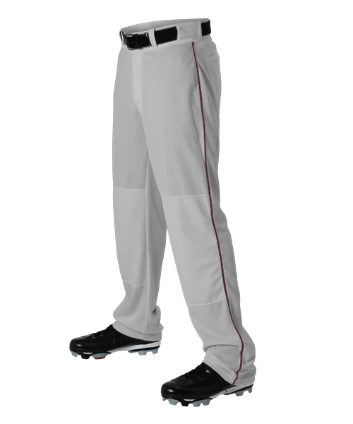 Alleson Baseball Gray Pants With Braid (Various Colors), Youth And Adult Sizes 5 Alleson Baseball Gray Pants With Braid (Various Colors), Youth And Adult Sizes - Image 3