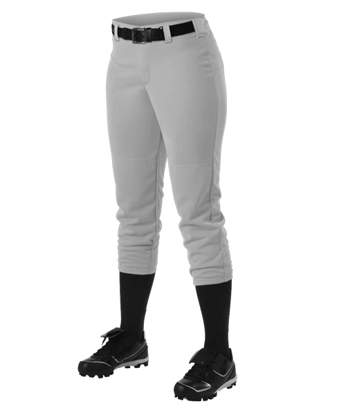 Alleson Fastpitch Gray Pants With Belt Loops 3 Alleson Fastpitch Gray Pants With Belt Loops