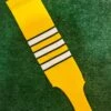 Baseball Stirrups 5" Gold With White Stripes Trimmed With Dark Green (Youth) -Baseball Equipment Store IMG 0101