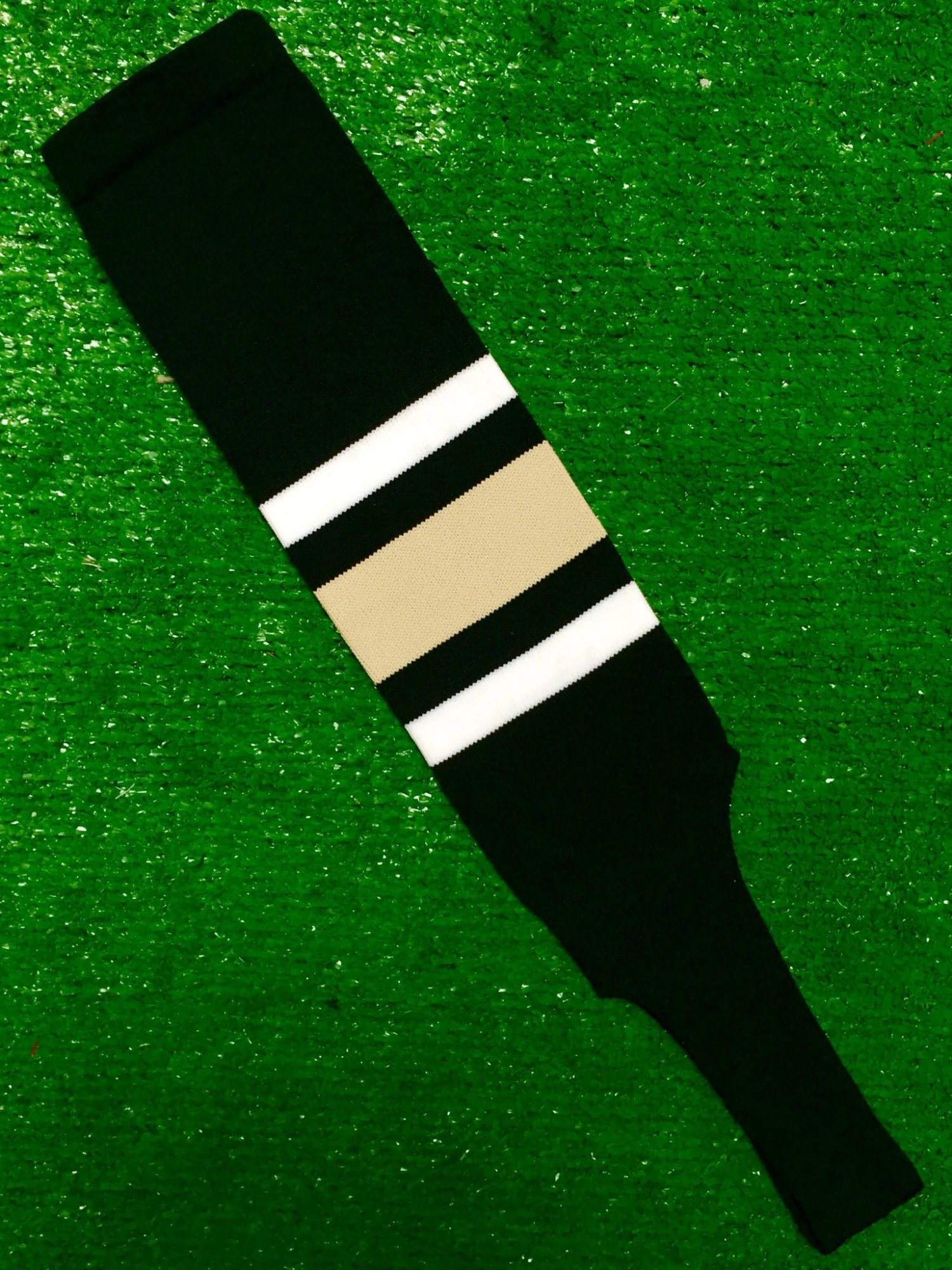 Baseball Stirrups 5" Black With Thin White Thick Vegas Gold Thin White Stripes 3 Baseball Stirrups 5" Black With Thin White Thick Vegas Gold Thin White Stripes