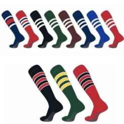 TCK Over The Calf Full Sock With Stripes