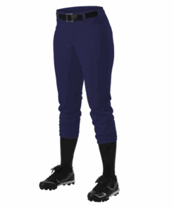 Alleson Fastpitch Navy Pants With Belt Loops