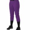 Alleson Fastpitch Purple Pants With Belt Loops 2 Alleson Fastpitch Purple Pants With Belt Loops -Baseball Equipment Store PU