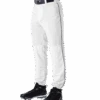 Alleson 605PLP 605PLPY White With Black Braid Baseball Pants With Elastic Bottom 2 Alleson 605PLP 605PLPY White With Black Braid Baseball Pants With Elastic Bottom -Baseball Equipment Store WHBK 1d167ac6 f586 4b5c 9899 95b0cd46d505