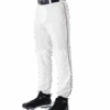 Alleson 605PLP 605PLPY White With Maroon Braid Baseball Pants With Elastic Bottom -Baseball Equipment Store WHMA 063e68fc 70e0 46bf a108 a93c25be6717