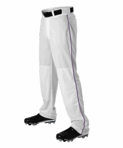 Alleson Baseball White Pants With Braid (Various Colors), Youth And Adult Sizes 12 Alleson Baseball White Pants With Braid (Various Colors), Youth And Adult Sizes -Baseball Equipment Store WHPU