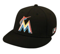 OC Sports MLB-595 Flex Fit Miami Marlins Home And Road Cap