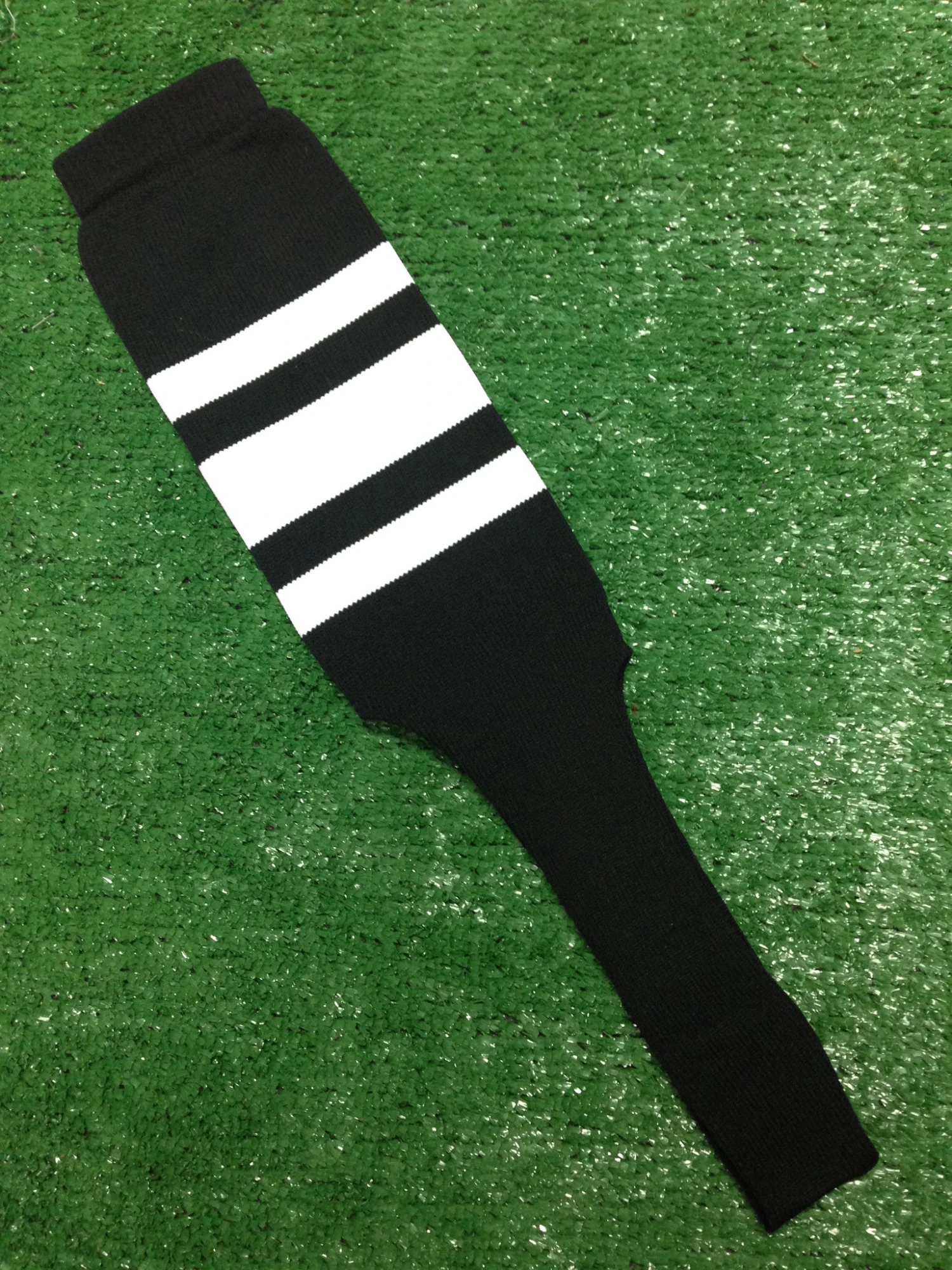 Baseball Stirrups 6" Or 8" Black With Thin Thick Thin White Stripes 3 Baseball Stirrups 6" Or 8" Black With Thin Thick Thin White Stripes