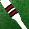 Baseball Stirrups 8" White With Black And Red Stripes 2 Baseball Stirrups 8" White With Black And Red Stripes -Baseball Equipment Store photo 1 233