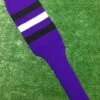 Baseball Stirrups 8" Purple With Three Stripes Black White Black -Baseball Equipment Store photo 2 163