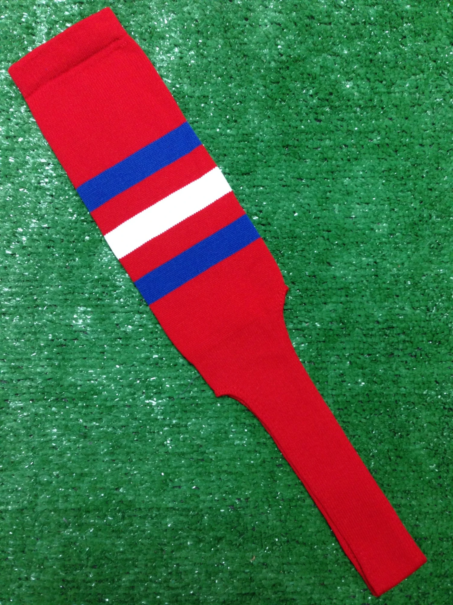 Baseball Stirrups 8" Red With Three Stripes Royal White Royal 3 Baseball Stirrups 8" Red With Three Stripes Royal White Royal